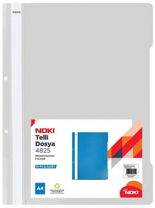 NOKİ TELLİ DOSYA XL 4825 BEYAZ 25 Lİ 4825-10