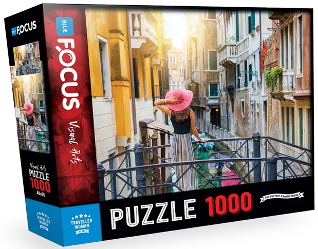 BLUE FOCUS PUZZLE 1000 PARÇA GEZGİN KADIN BF289