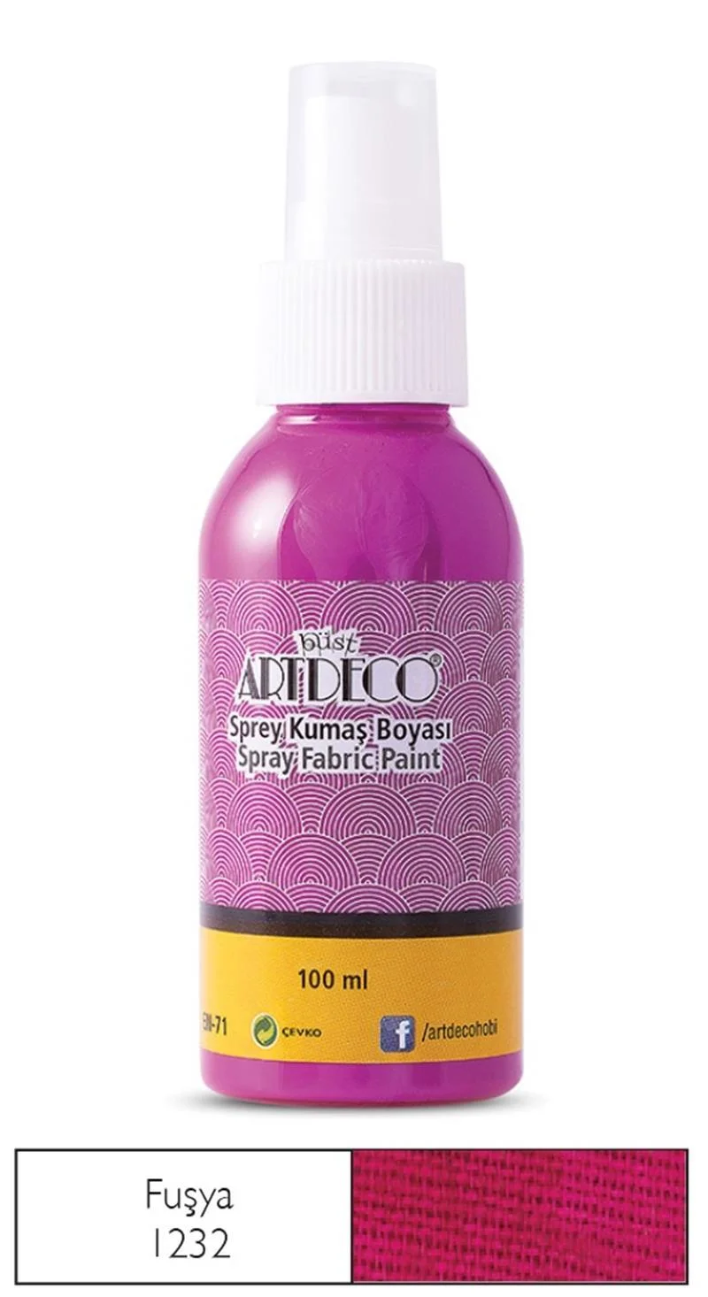 ARTDECO KUMAŞ BOYASI SPREY 100 ML FUŞYA Y-010D-1232