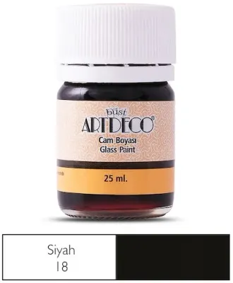 ARTDECO CAM BOYASI BÜST 25 ML SİYAH Y-110A-18