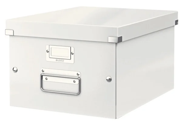 LEITZ SAKLAMA KUTUSU WOW CLICK &amp; STORE ORTA BOY L-6044 BEYAZ