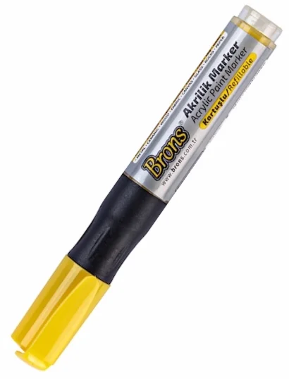 BRONS AKRİLİK MARKER SARI BR-4010