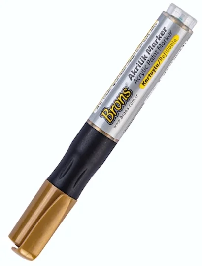 BRONS AKRİLİK MARKER ALTIN BR-4020