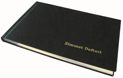 DİLMAN ZİMMET DEFTERİ CİLTLİ 14x20  96 YP YATAY 2407 (Best)