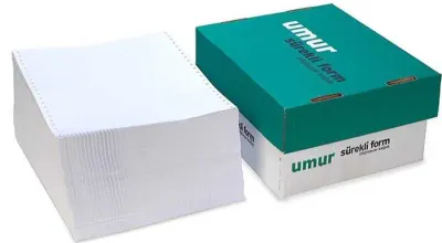 UMUR SÜREKLİ FORM 11x24 CM BEYAZ 1 NÜSHA 60 GR 2000 Lİ 30000066