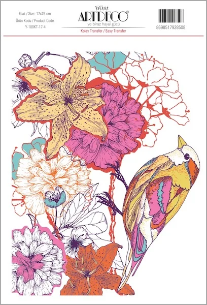 ARTDECO KOLAY TRANSFER 17x25 CM NO:04 Y-100-KT17-4