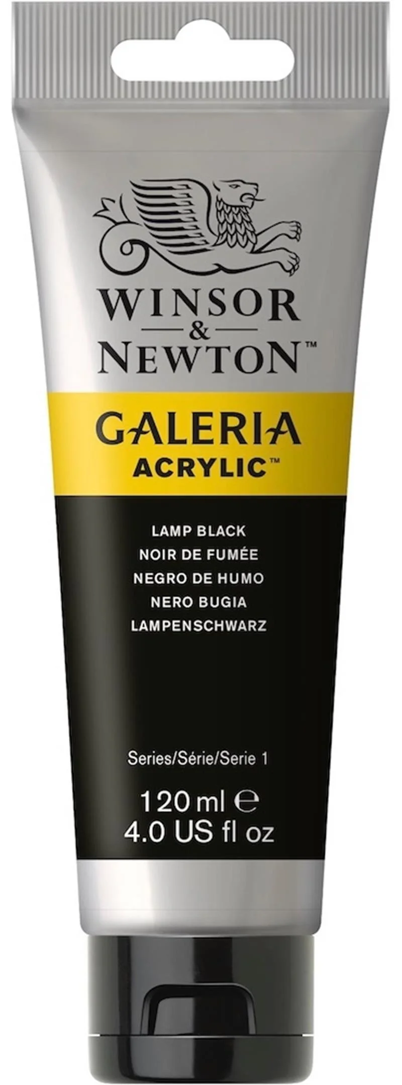 W&amp;N AKRİLİK BOYA GALERIA 120 ML LAMP BLACK 337 WN-2131337