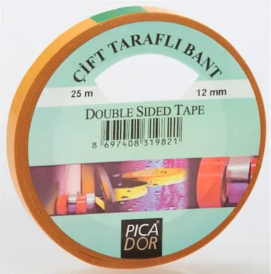 PICADOR ÇİFT TARAFLI BANT ASKILI 4101 12MMX25MT KM001