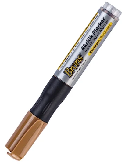 BRONS AKRİLİK MARKER KAHVERENGİ BR-4016