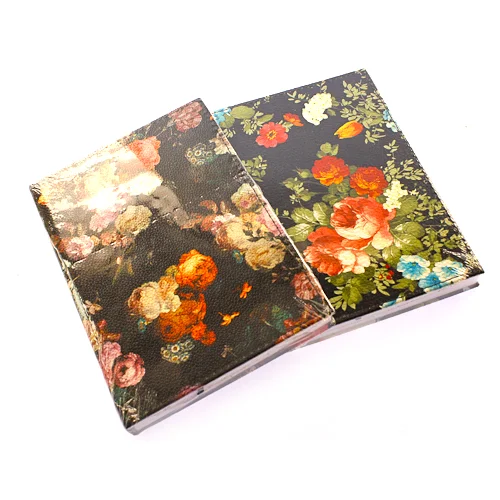 LİZ DEFTER 14x20 SUNİ DERİ ÇİÇEK DESEN 168YP. ÇİZGİLİ FLW180Ç