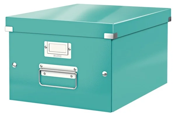 LEITZ SAKLAMA KUTUSU WOW CLICK &amp; STORE ORTA BOY L-6044 BUZ MAVİSİ