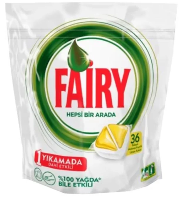 FAIRY BULAŞIK MAKİNESİ DETERJANI TABLET HEPSİ BİR ARADA 36 LI