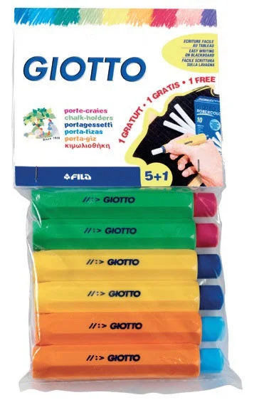GIOTTO TEBEŞİR TUTACAĞI PLASTİK 5+1 692300