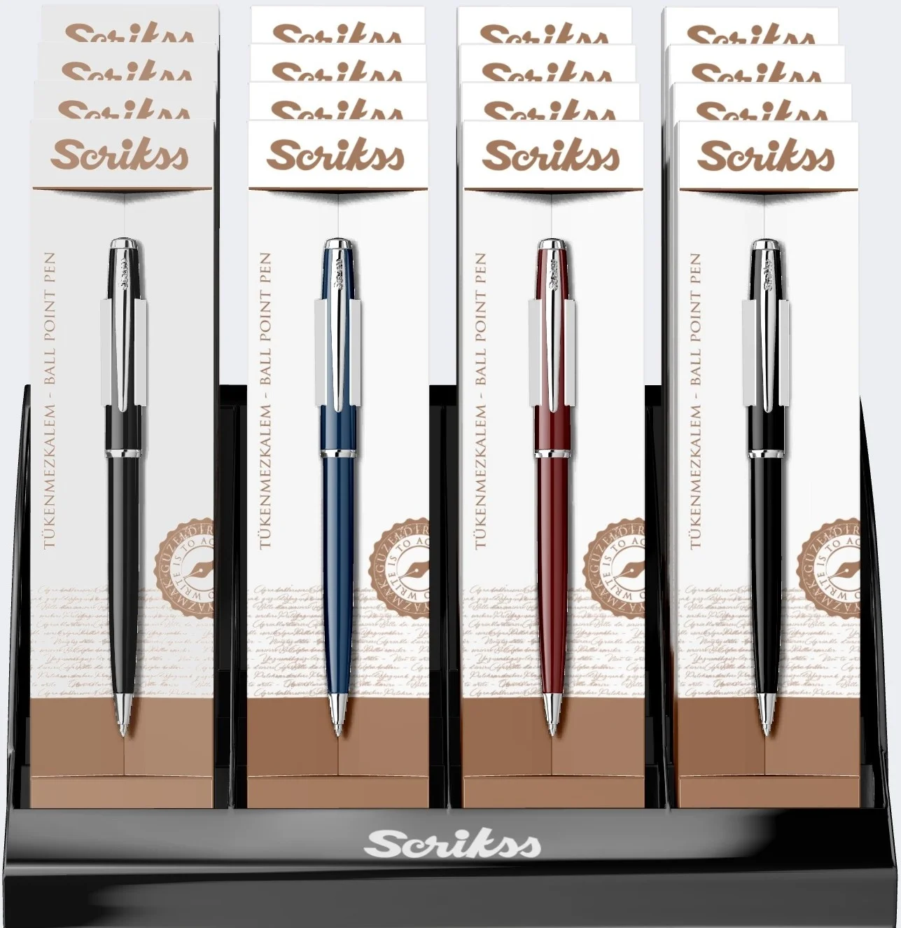 SCRIKSS TÜKENMEZ KALEM 52 16 LI STAND