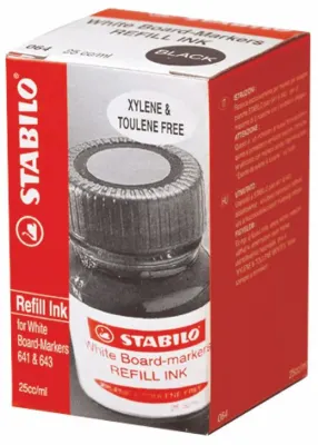 STABILO BEYAZ TAHTA KALEMİ  MÜREKKEBİ 25 ML SİYAH 641046