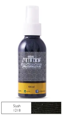 ARTDECO KUMAŞ BOYASI SPREY 100 ML SİYAH Y-010D-1218