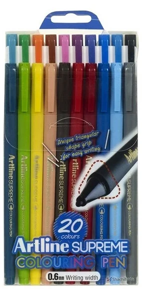 ARTLINE KEÇELİ KALEM SUPREME COLORING 210 0.6 SET 20 RENK A-EPFS-210.20W
