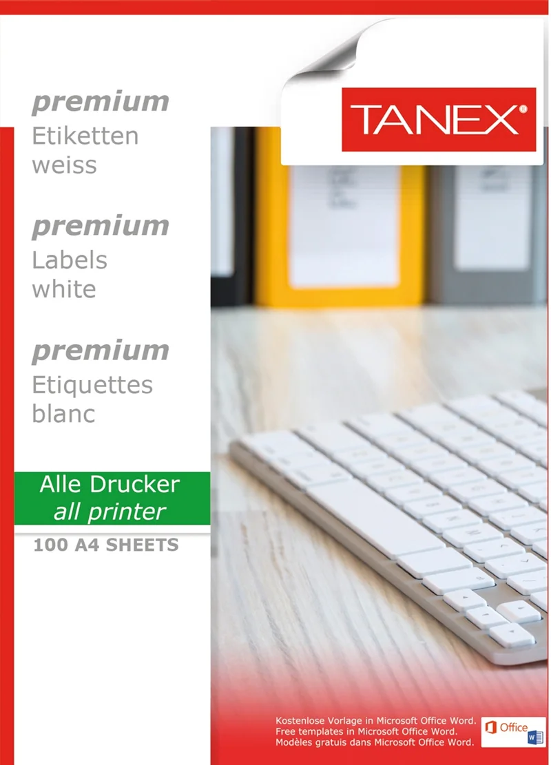 TANEX LASER ETİKET TW-2304 105 X 140 MM 100 LÜ