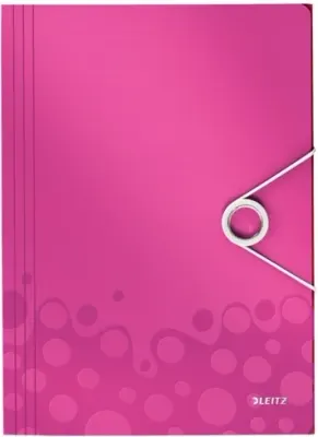 LEITZ LASTİKLİ DOSYA WOW ACTIVE İNCE L-4599 PEMBE
