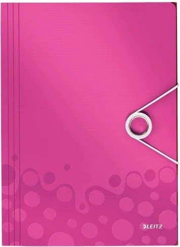 LEITZ LASTİKLİ DOSYA WOW ACTIVE İNCE L-4599 PEMBE