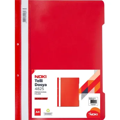 NOKİ TELLİ DOSYA XL 4825 KIRMIZI 25 Lİ 4825-80