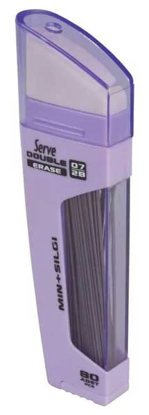 SERVE MİN DOUBLE 0.7 2B + SİLGİ LAVANTA 10 LU KARTON SV-DSMLA07-T