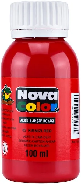 NOVA COLOR AKRİLİK BOYA 100 GR KIRMIZI NC-2011