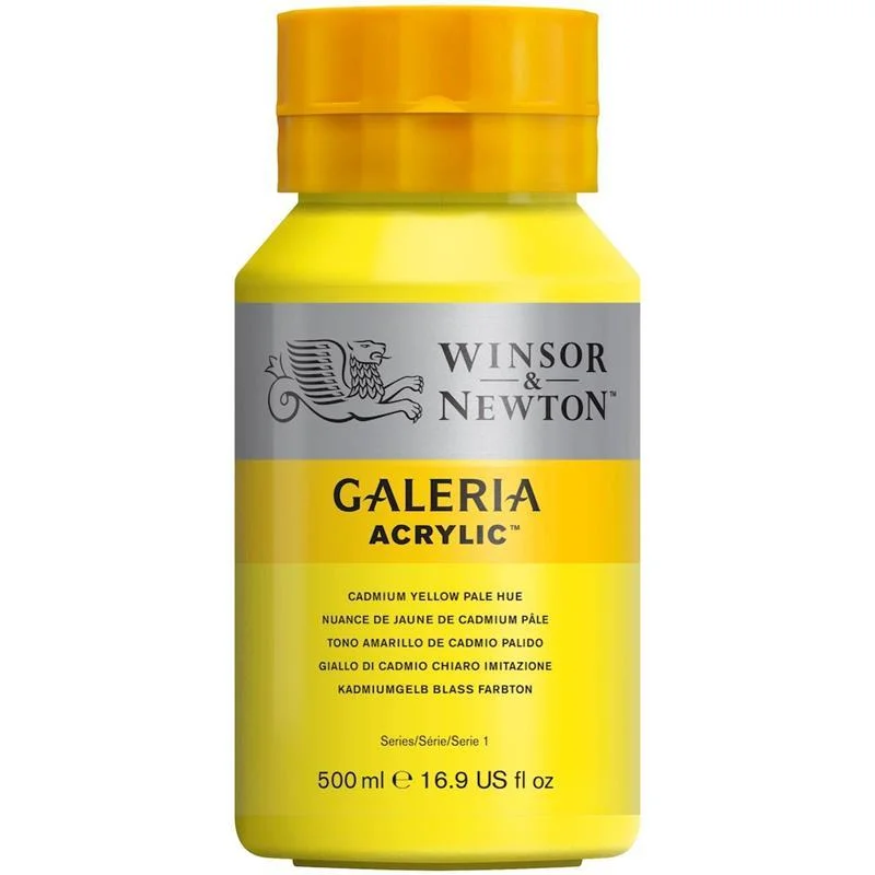 W&N AKRİLİK BOYA GALERIA 500 ML CADMIUM YELLOW PALE HUE 114 WN-2150114