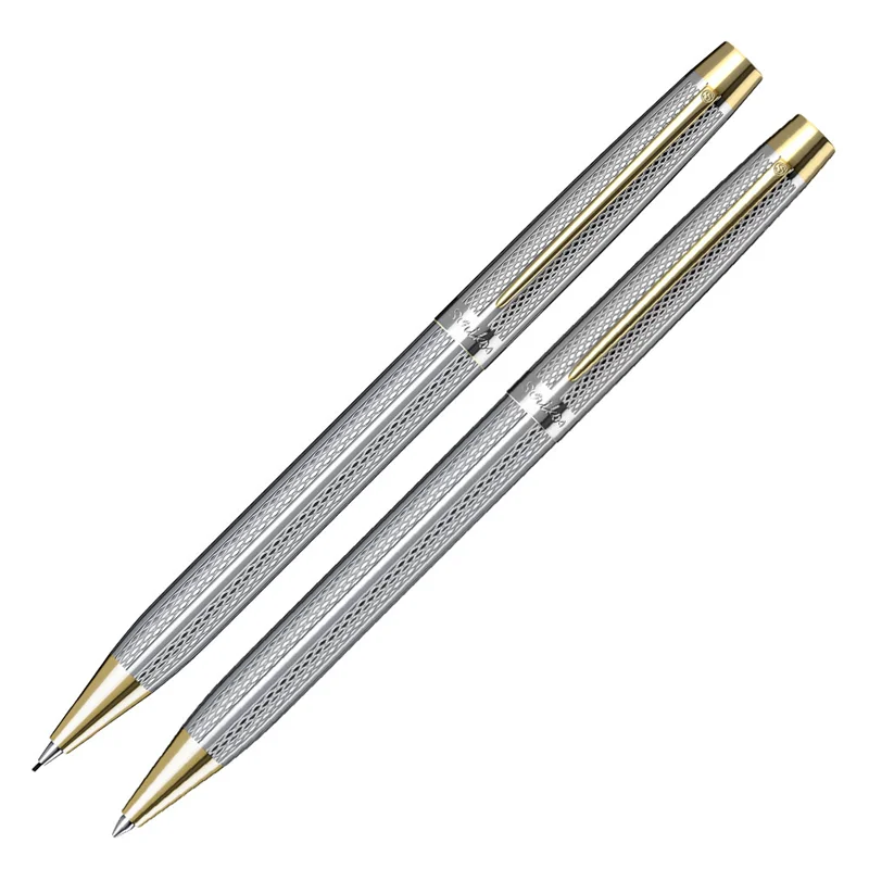 SCRIKSS TÜKENMEZ KALEM + VERSATİL KALEM SET 722W GOLD KROM