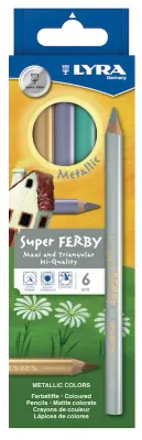 LYRA KURU BOYA SUPER FERBY METALİK 6 LI L3721062