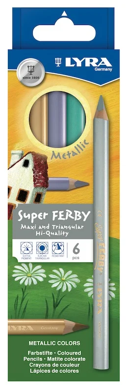 LYRA KURU BOYA SUPER FERBY METALİK 6 LI L3721062