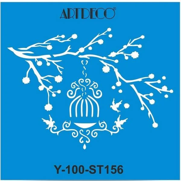 ARTDECO STENCIL 30x30 CM DALDAKİ KAFES Y-100-ST156