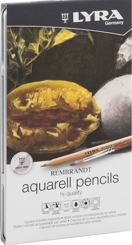 LYRA KURU BOYA REMBRANDT AQUARELL SET 12 LI METAL KUTU L2011120