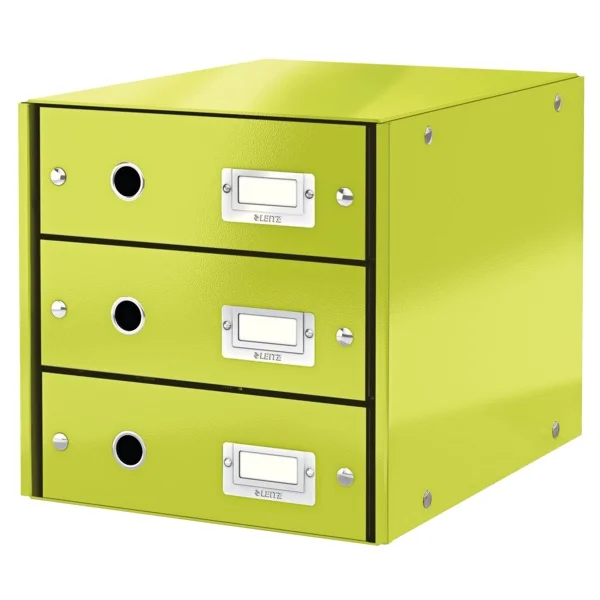 LEITZ EVRAK RAFI WOW C&amp;S 3 ÇEKMECE L-6048 YEŞİL