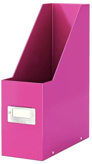 LEITZ MAGAZİNLİK WOW CLICK &amp; STORE L-6047 KARTON METALİK PEMBE