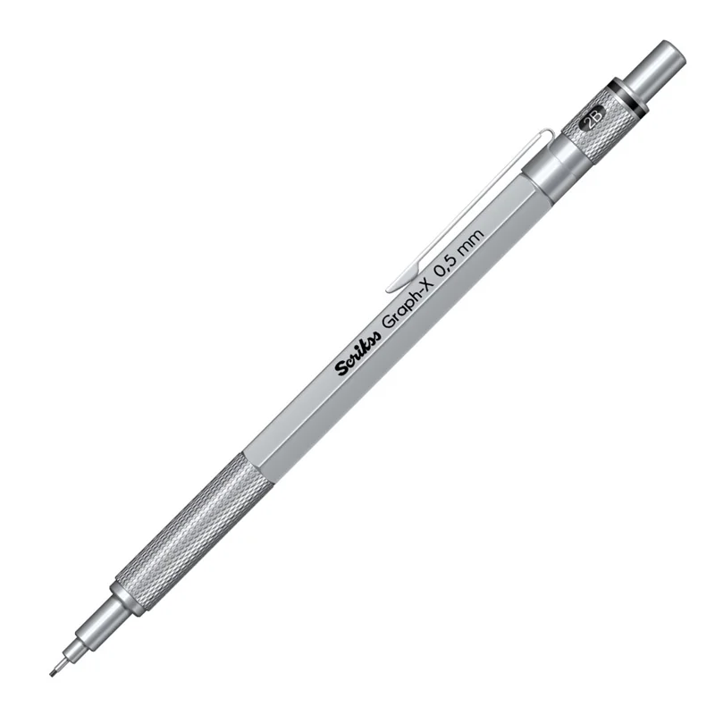 SCRIKSS OFFICE VERSATİL KALEM GRAPH-X METAL ŞEFFAF AMBALAJ 0.5 SATEN GRİ
