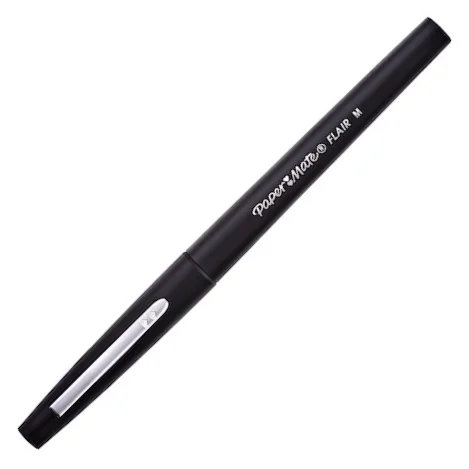 PAPERMATE GLISS KALEM FLAIR M UÇ SİYAH S0190973