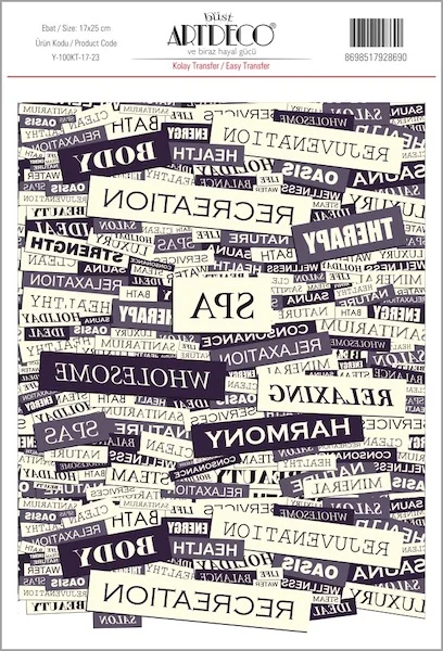 ARTDECO KOLAY TRANSFER 17x25 CM NO:23 Y-100-KT17-23