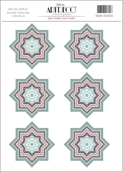 ARTDECO KOLAY TRANSFER 25x35 CM NO:13 Y-100-KT25-13