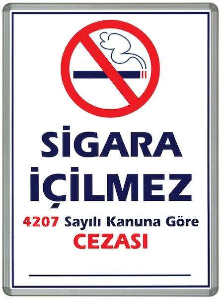 İNTER SİGARA İÇİLMEZ LAMİNE ÇERÇEVE 50X70 711-1L