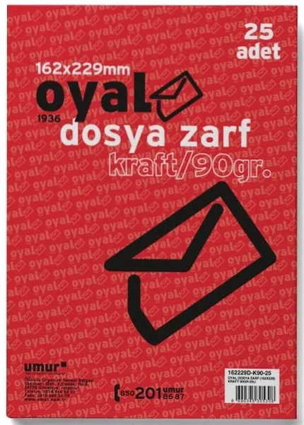 OYAL ZARF DOSYA 16.2x22.9 90 GR KRAFT 30004116