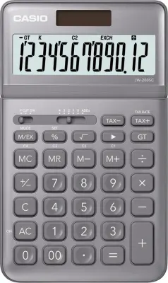CASIO HESAP MAKİNESİ MASAÜSTÜ JW-200SC-GY GRİ
