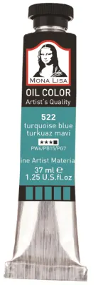 SÜDOR YAĞLI BOYA MONALISA 37 ML TURKUAZ MAVİ 522