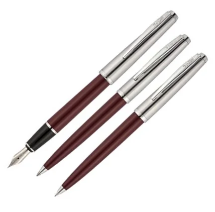 SCRIKSS DOLMA KALEM + TÜKENMEZ KALEM + VERSATİL KALEM SET 78 BORDO