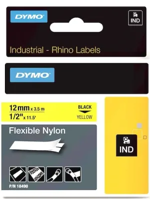 DYMO ŞERİT RHİNOPRO 12MM x 3.5MT SARI/SİYAH 18490