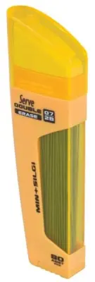 SERVE MİN DOUBLE 0.7 2B + SİLGİ HARDAL SARI 10 LU KARTON SV-DSMHS07-T