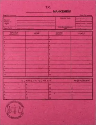ALEMDAR MAHKEME DOSYASI LÜKS 50 Lİ