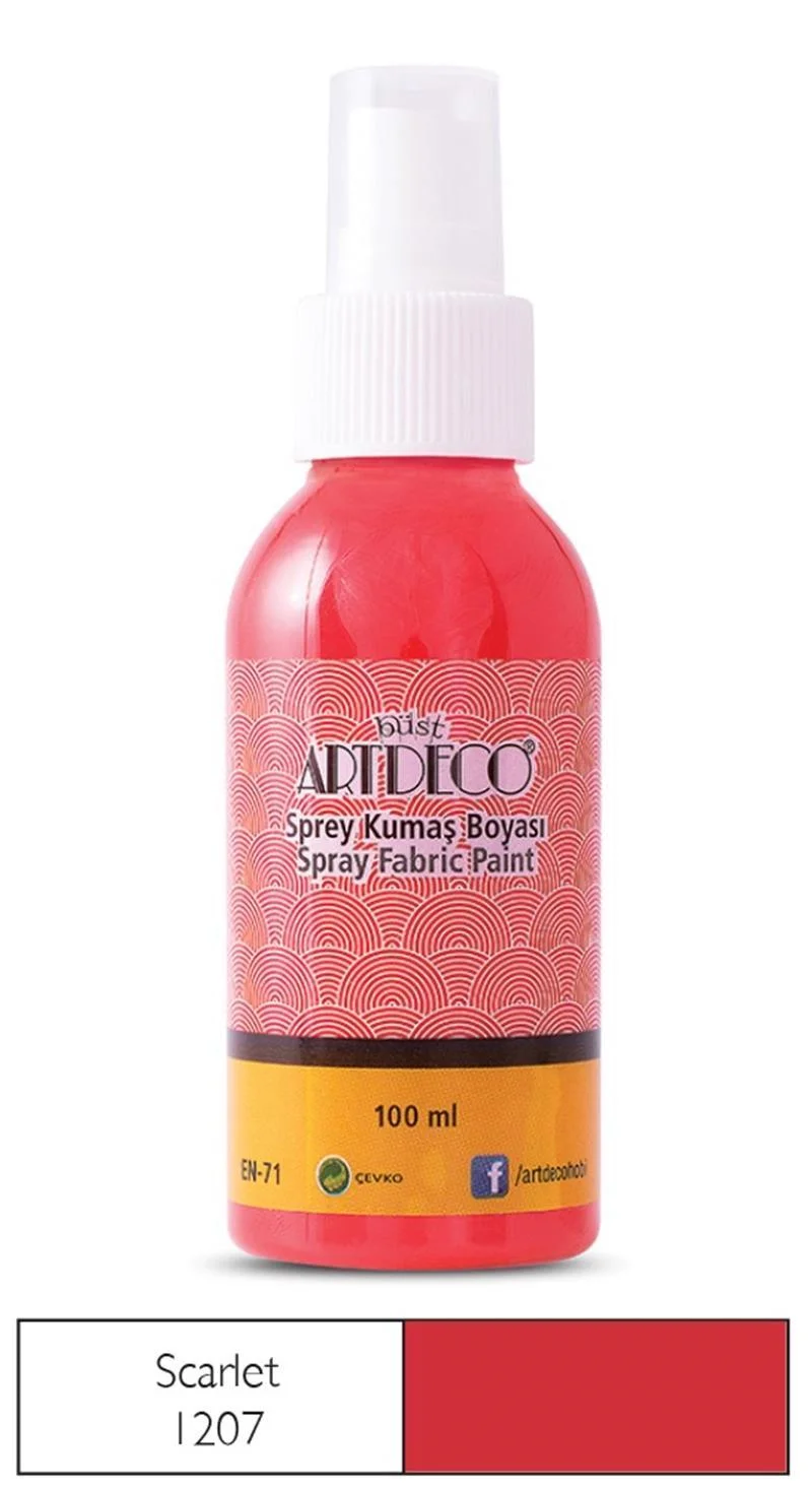 ARTDECO KUMAŞ BOYASI SPREY 100 ML SKARLET Y-010D-1207