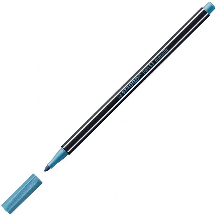 STABILO KEÇELİ KALEM PEN 68 METALİK MAVİ 68/841