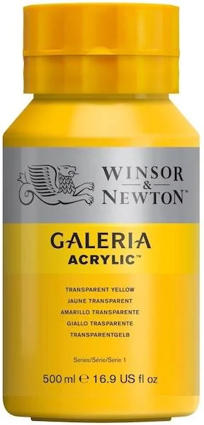 W&N AKRİLİK BOYA GALERIA 500 ML TRANSPARENT YELLOW 653 WN-2150653